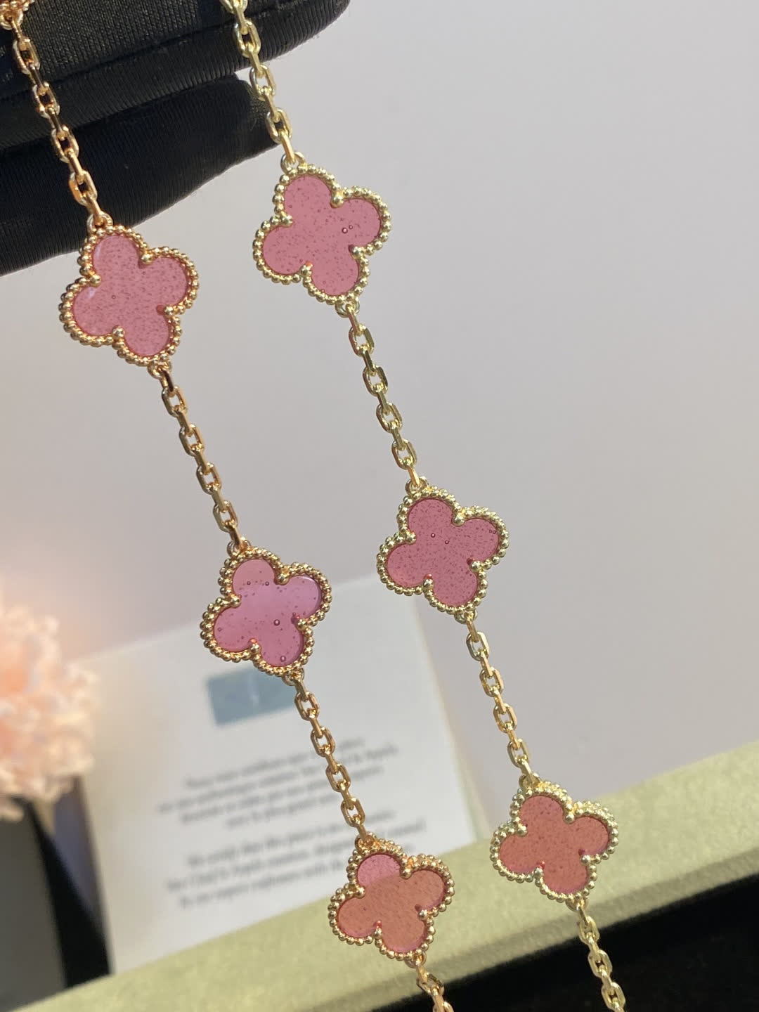 Van Cleef & Arpels Alhambra Pink Earrings
